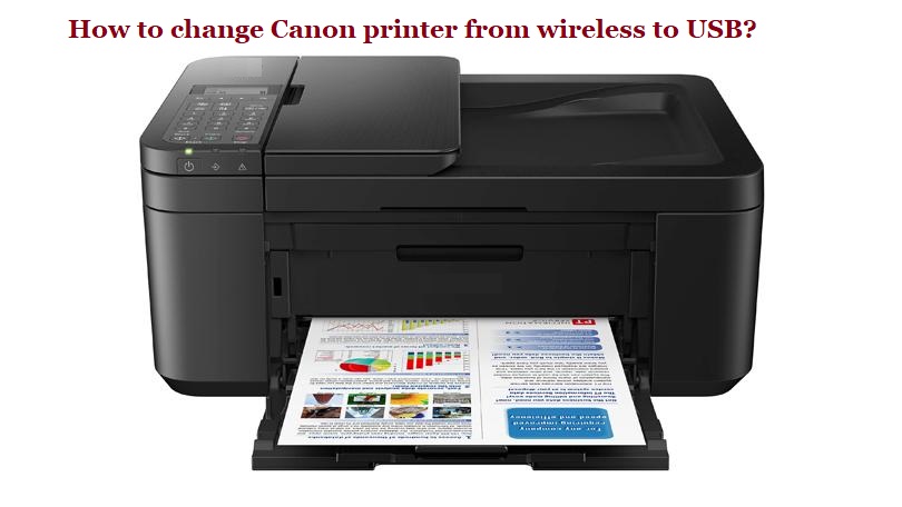 How to change printer from wireless to USB